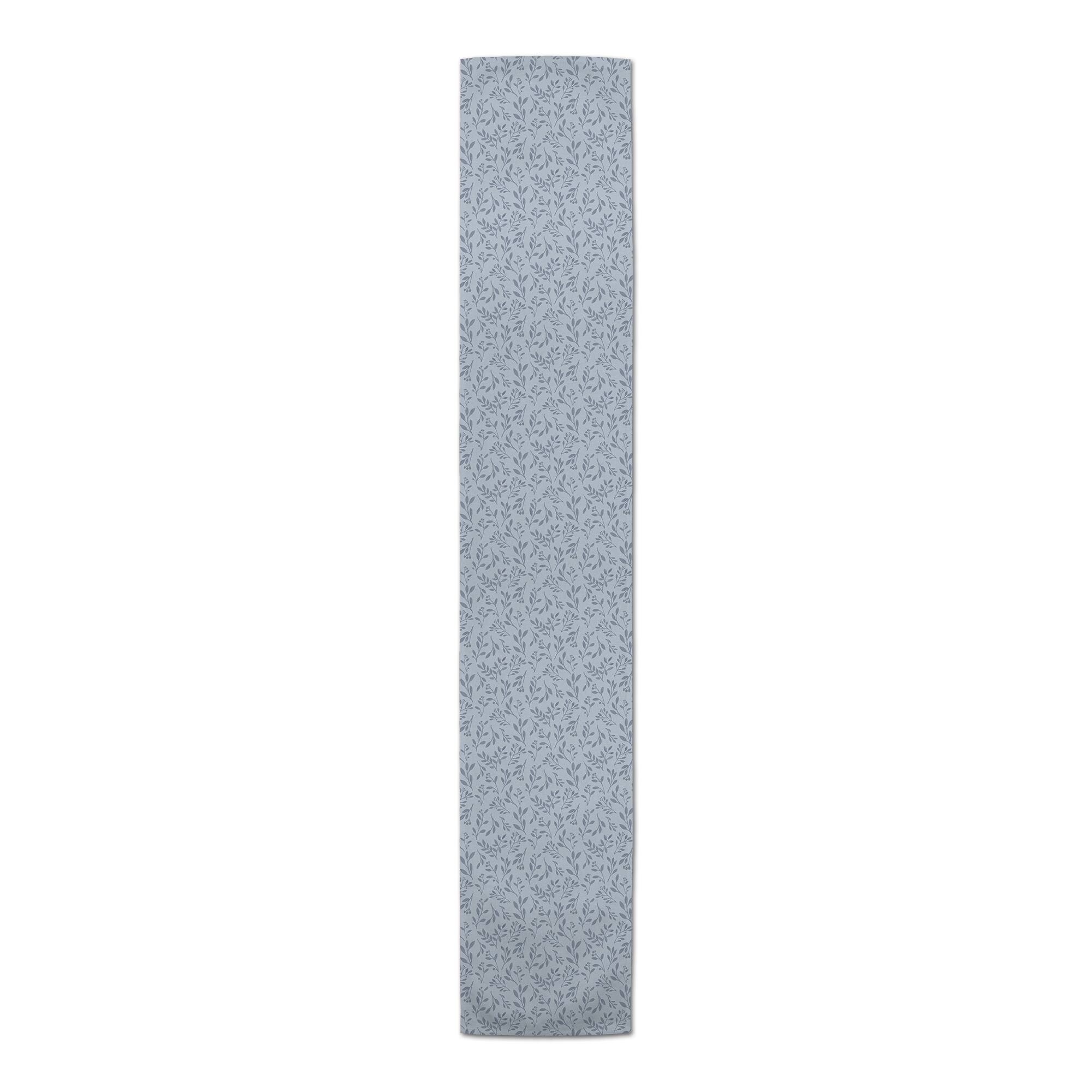 Delicate Floral Cotton Twill Runner